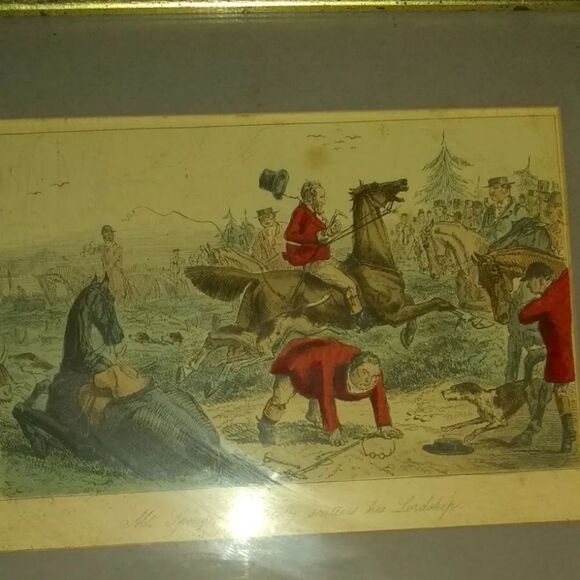 🆕🖼️Mr. Sponge Completely Scatters His Lordship, 1865 by John Leech - Picture 2 of 8